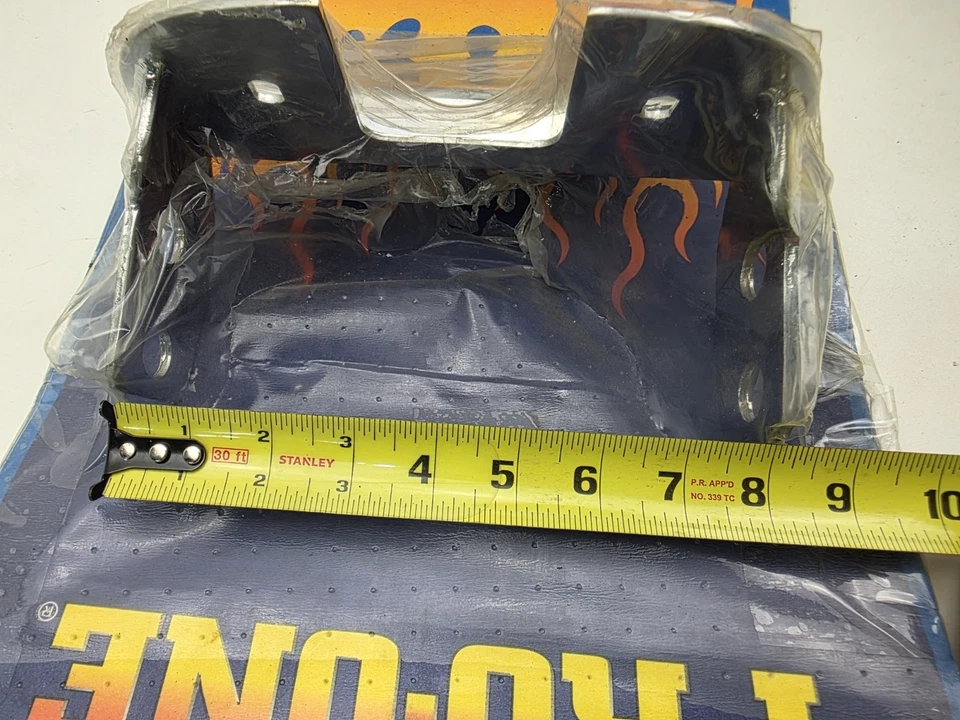 Suporte de placa de licença cromado fat-bob fender Harley custom chopper 8 1/2 pro one - Imagem 4 de 4