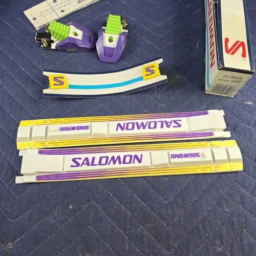 Vintage 1989 Salomon SNS SR Profil Equipe Skate Ski Bindings winter mountain - Picture 4 of 4