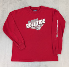 Alabama Crimson Shirt Y2K Long Sleeve AS Sports Red Boys Youth XL