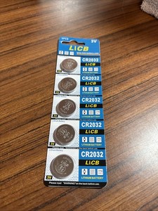 5-Pack CR2032 Lithium Batteries LiCB 3V Button Watch Car Remote Key Fob AirTag