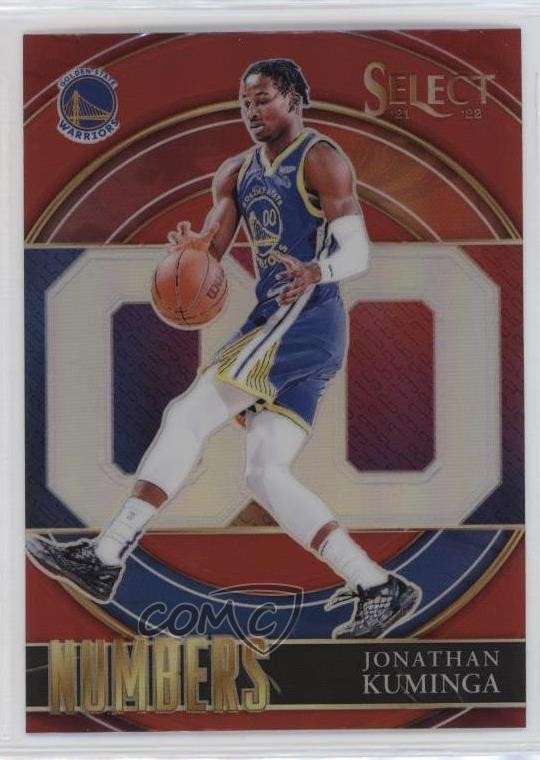 2021-22 Panini Select Select Numbers Red Prizm Jonathan Kuminga #2 15iu
