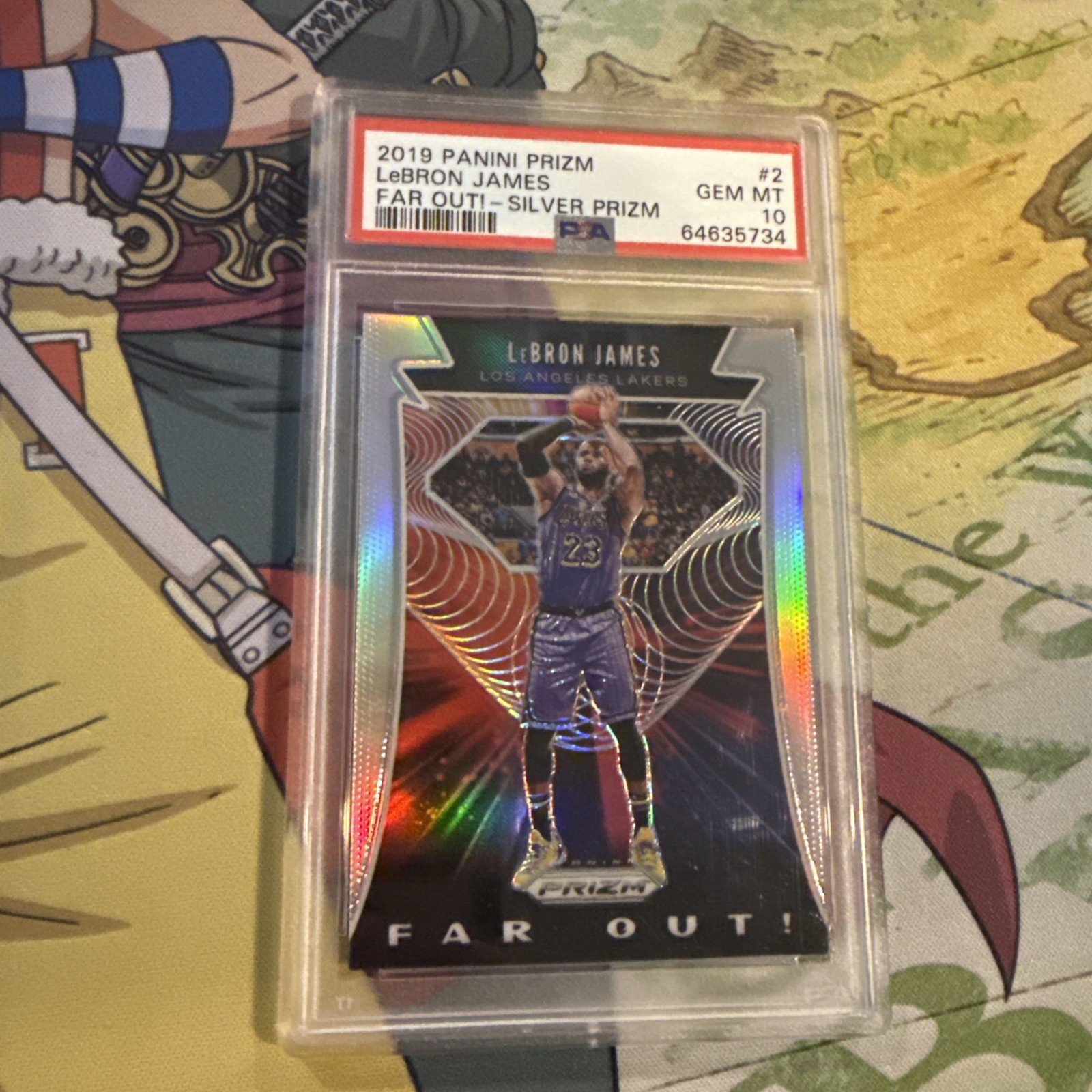 2019-20 Panini Prizm Far Out! Silver Prizm LeBron James #2 PSA 10 Gem Mint