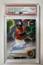 2023 Bowman's Best of 2023 Auto Samuel Basallo #B23-SB PSA 9 MINT