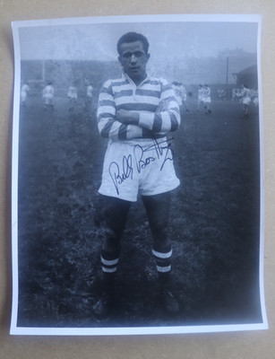 Billy Boston ca. 1960er handsigniertes Foto Wigan Rugby League Football Club
