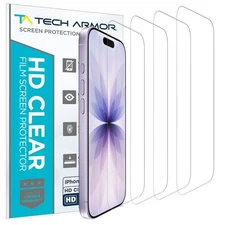 Tech Armor HD PET Film Screen Protector for Apple iPhone 17 - 4 Pack