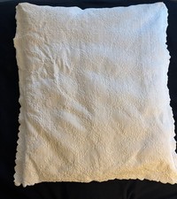 white quilted duvet cover down comforter baby crib 43  x36  , never used