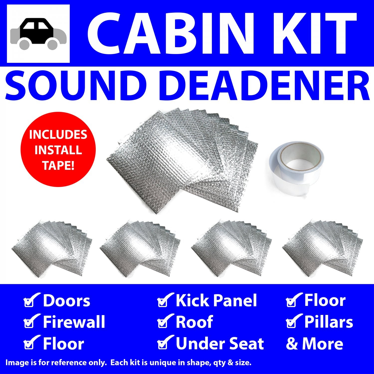 Heat & Sound Barrier 1964-1969 Ford GT40 Cabin Pro Kit Seam Tape