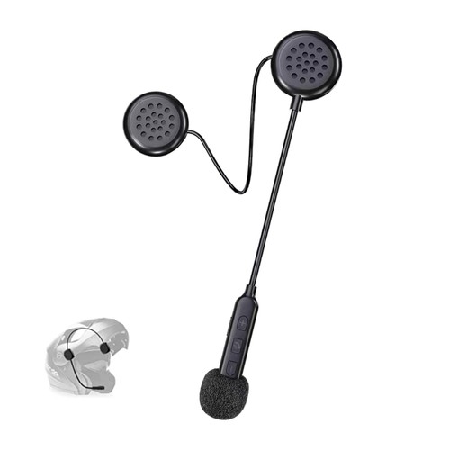 YYTFY Motorcycle Helmet Bluetooth Headset with Bluetooth 5.0,Ultra-Thin 