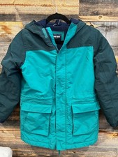 Land's End Squall Kid Green Waterproof Winter Jacket Parka L 10-12 EUC VIDEO