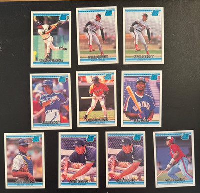 1992 Donruss Baseball Lot of 10.Rated Rookies (8 Unique) NM/MT