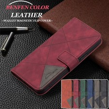 For Samsung S26 Ultra Plus S25 FE A16 A06 M35 A55 Case Leather Wallet Flip Cover
