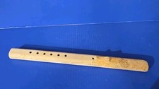 Native American Style Flute  Western White Pine Decorated 6 Hole 19" Long