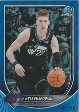2025-26 Bowman Chrome Kyle Filipowski Blue Refractor #/150 Utah Jazz