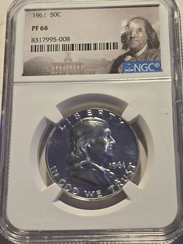 1961 - P Franklin Half Dollar NGC PF66