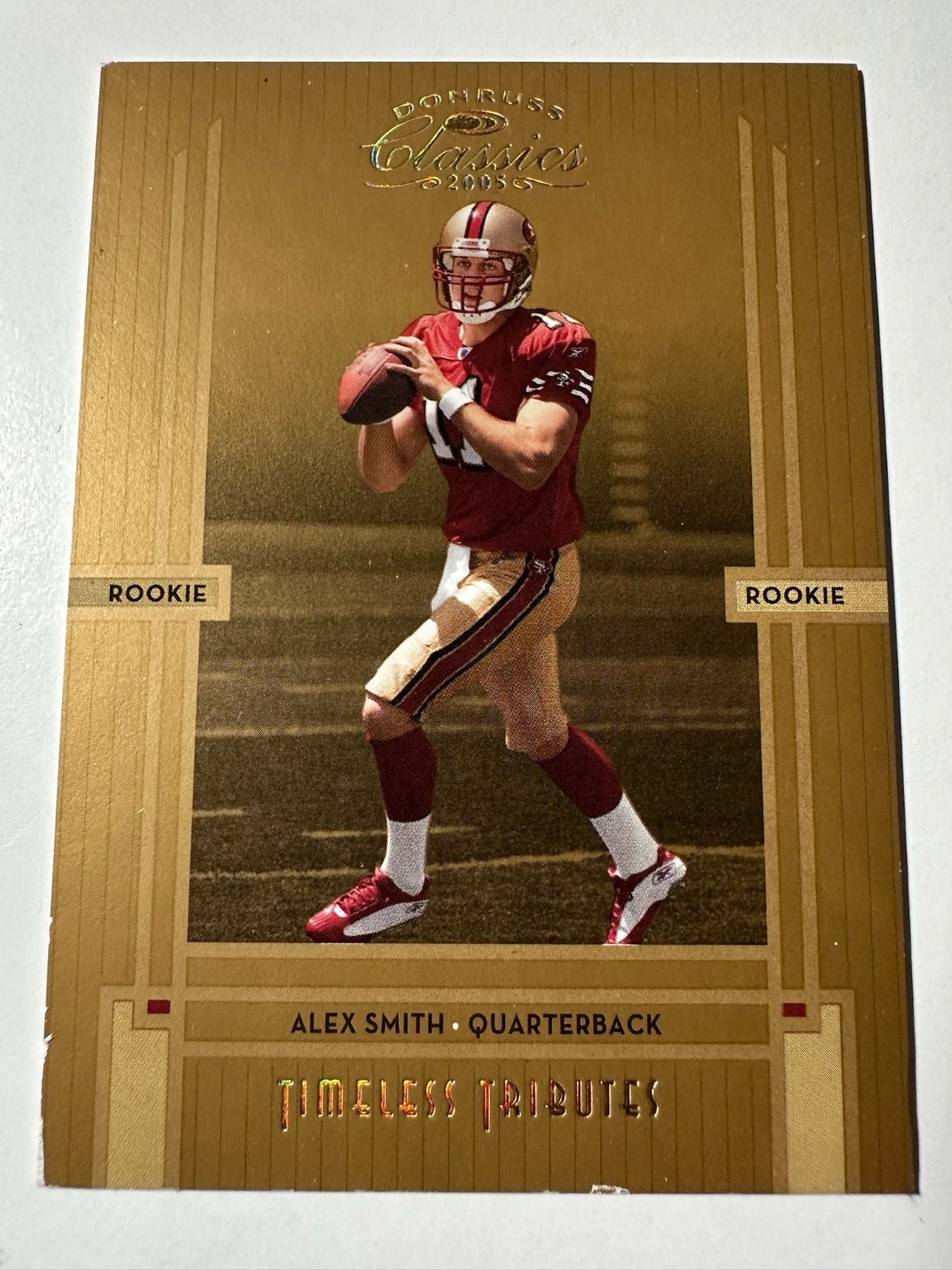 2005 Donruss Classics Alex Smith Timless Tributes Bronze /100 RC 49ers #201
