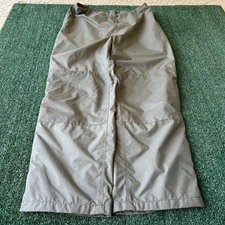 VTG Y2K Cabelas Olive Green Double Knee Gore-Tex Nylon Waterproof Pants Large