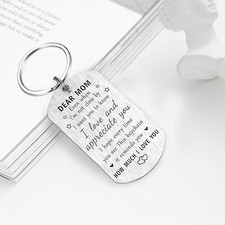 Mom Birthday Gifts, Remember I Love You Mom Keychain, Meaningful Mother Easter
