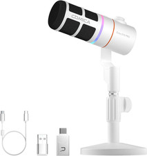 Ejoy D10 PRO Wireless USB Gaming Microphone - RGB, 45H Battery, XLR/USB-C