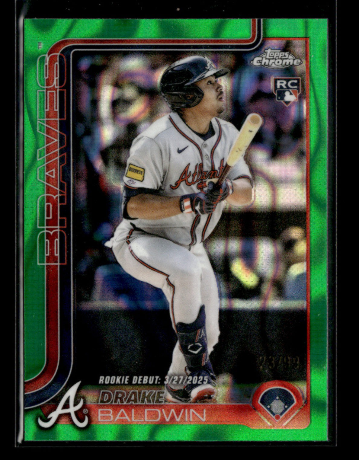 Drake Baldwin RC 2025 Topps Chrome Update Green Lava 23/99 Rookie Debut [xlz