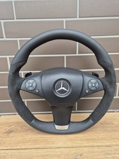 STEERING WHEEL SPORTLENKRAD MERCEDES AMG W212 W207 W204 SCHALTWIPPEN ALCANTARA 