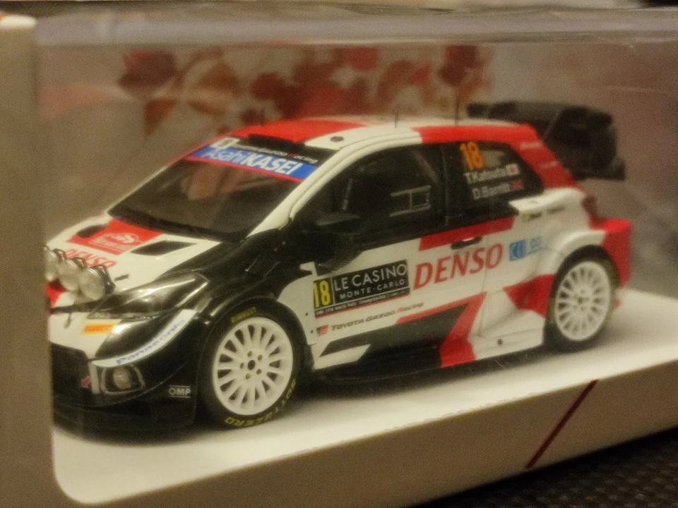 Spark WRC+ Fs41 TOYOTA YARIS WRC Rally Montecarlo 2021 Katsuta NIGHT - 1:43 RARE - Immagine 2 di 4