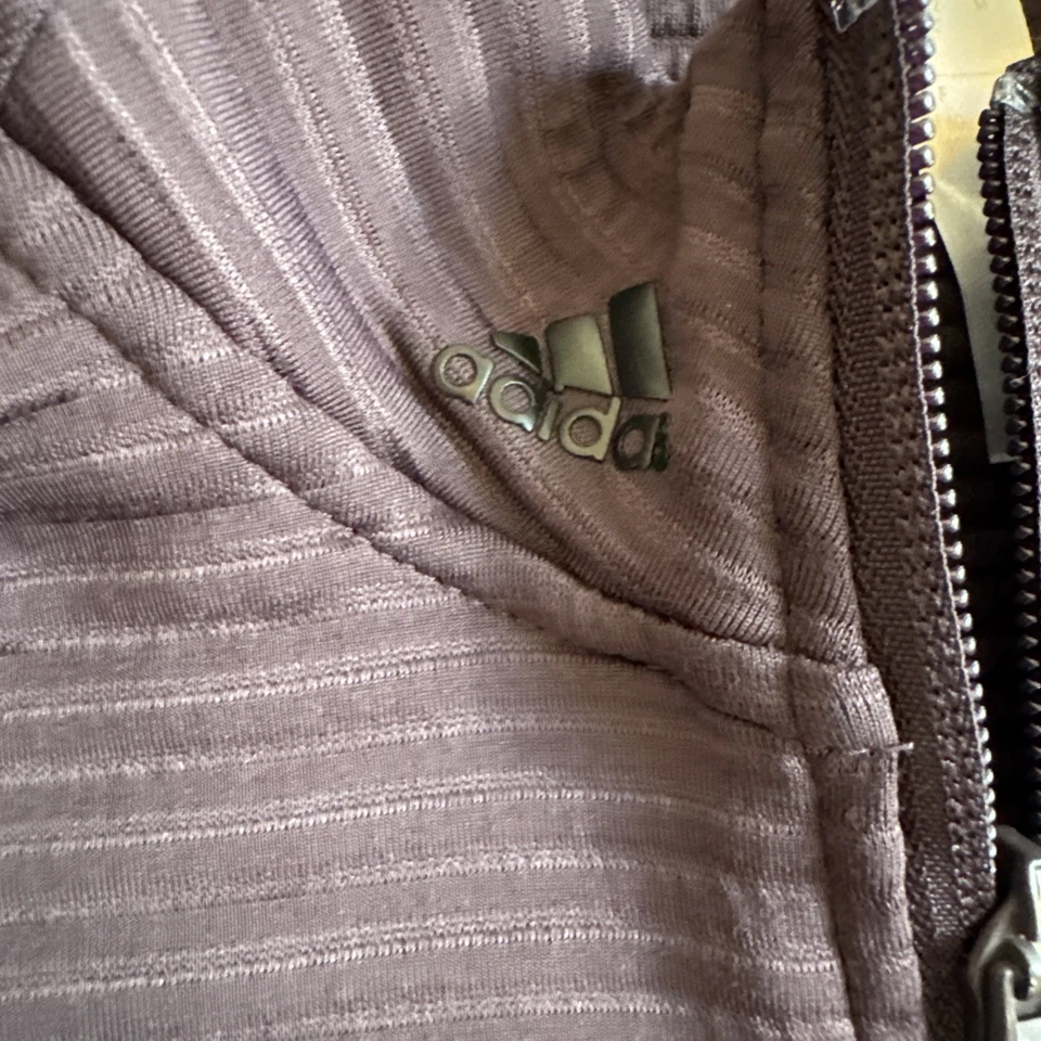 Chaleco de golf ADIDAS COLD.RDY para mujer cremallera completa rendimiento púrpura Foto 3 de 4