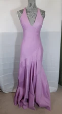 Halston Heritage Tulip Evening Gown Dress Silk Blend Size 4 Sleeveless