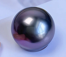 Huge 13mm South Sea Genuine Black purple Round Loose Pearl Undrilled 0116