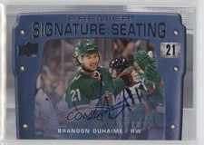 2021-22 Upper Deck Premier Signature Seats Rookies Brandon Duhaime Auto 16ze