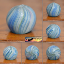 Handmade Light Blue Onionskin Marble, 9/16 in, Near Mint, 1860-1920, S1551