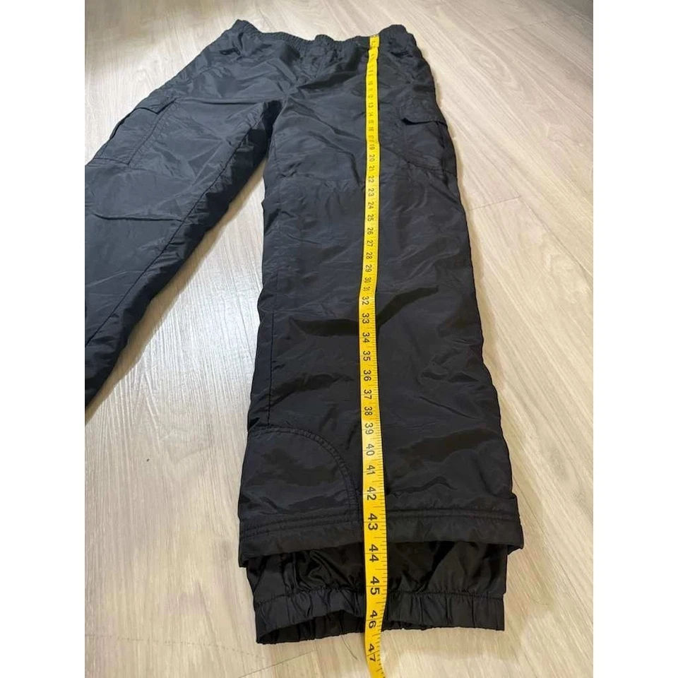 JOJO SPORT ESSENTIALS Black Nylon Cargo Ski Snow Pants Size XL Waterproof - Image 4 of 4