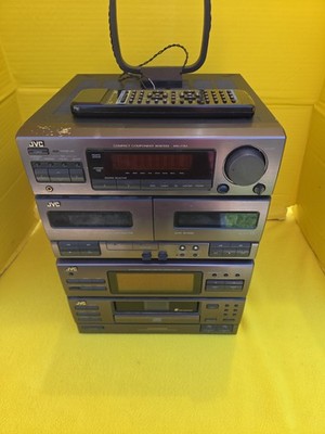 JVC- MX 77M- Mini Hi-Fi Audio System 6+1 CD change w Remote Tested Read Disc.