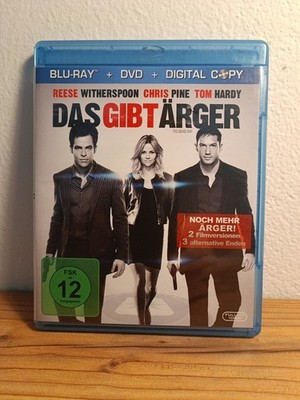 Das gibt Ärger (2012 Blu-Ray) Reese Witherspoon, Chris Pine, Tom Hardy