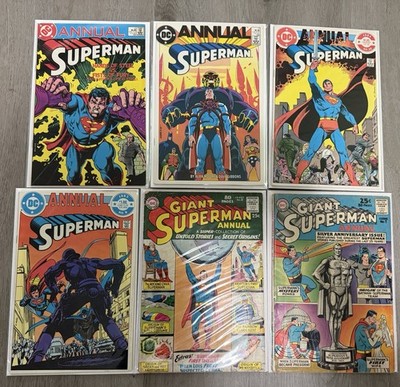 Superman Vol. 1 Annuals 7, 8, 9, 10, 11, & 12 DC Lot Run