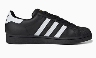 Size 12 - adidas Superstar Core Black White for sale online | eBay
