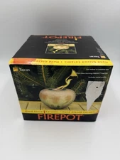 Firepot Hand Glazed Ceramic Tuscan by Bird Brain (NEW OPEN BOX)