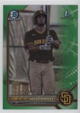 2022 Bowman Draft Chrome Green Refractor 54/99 Jakob Marsee #BDC-73 4l3