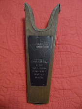 Vintage Texas Harris Western Centers Wood Leather Boot Horn FREE SHIP