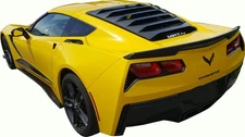 RARE - MRT Aluminum Rear Window Louver  2014-19 Corvette C7 with Hardware Kit