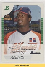 2005 Bowman Draft White /225 Roberto Hernandez Fausto Carmona #BDP122 READ 1s8