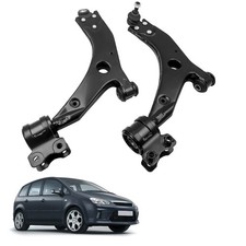 2X QUERLENKER + TRAGGELENK VORNE UNTEN FOR FORD FOCUS MK2 & C-MAX LINKS + RECHT