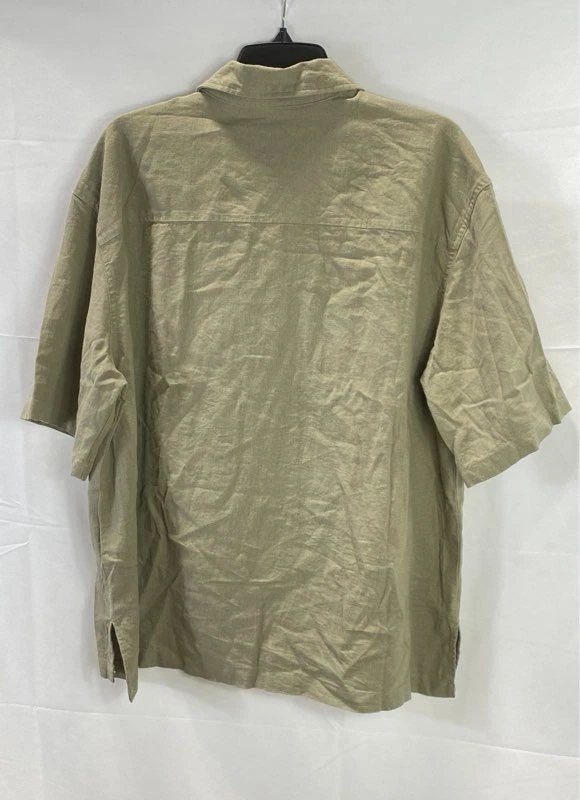 BDG Men Green Embroidered Button Up Shirt Size L - Image 2 of 4