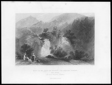 1838 Original Antique Engraved Print - TURKEY Beit El Ma Daphne RIBLAH  (17)