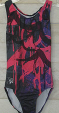 GK Leotard Simone Biles Graffiti Paint Gymnastics AS Adult S