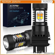 2X 3157 3457 LED Turn Signal Lights Bulbs White & Amber Switchback Super Bright