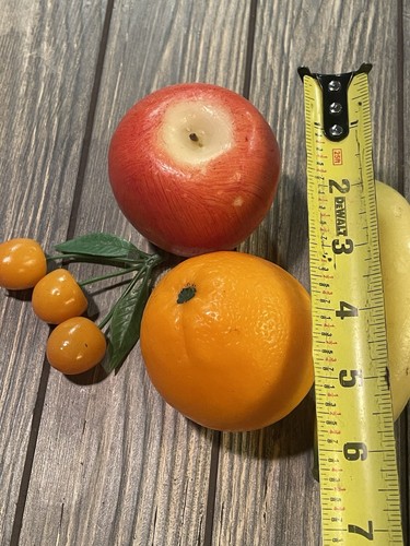 Frutta finta plastica artificiale vintage banana mele arance ciliegie - Foto 3 di 3