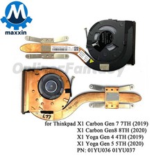New CPU Cooling Fan Heatsink for Thinkpad X1 Carbon Gen 7 8th 01YU036