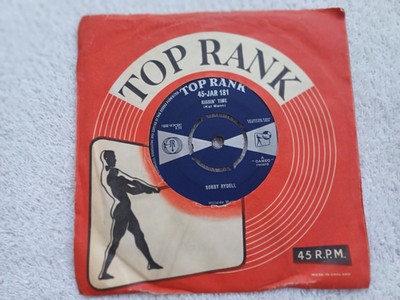 plays ex / ex  Bobby Rydell - Kissin' Time (7'') 1959 top rank jar 181 co sl- vg