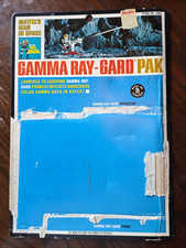 MATTEL MAJOR MATT MASON GAMMA RAY-GARD PAK ORIGINAL BACKER BLISTER CARD 1968