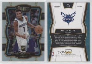 2017-18 Panini Select Premier Level Silver Prizm Malik Monk #142 Rookie RC